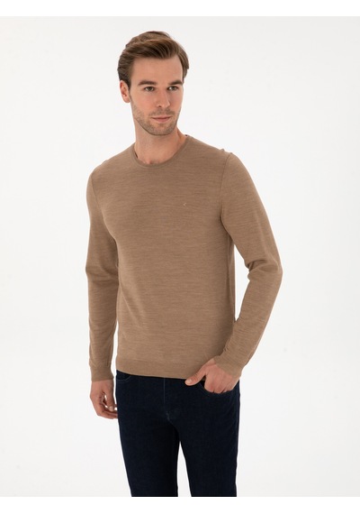 Cacharel Erkek Camel Kazak /triko 50315266-vr015 Kahverengi