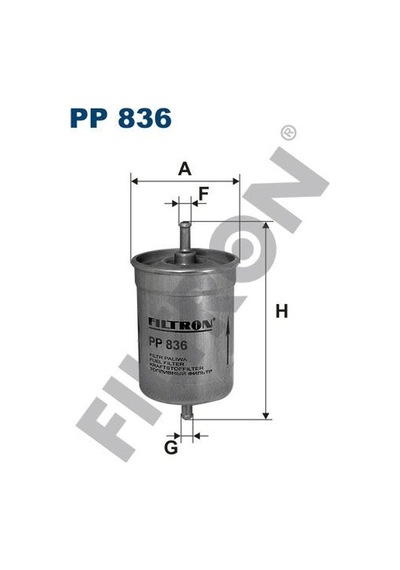 FILTRON PP836 YAKIT FİLTRESİ CLIO-R9-R11-R19-R21-SAFRANE-P505-P80