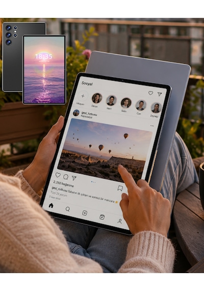 16gb Ram 1tb Tablet Pc Klavyeli Kılıflı Kalemli Tablet Seti - Lisinya Slicer