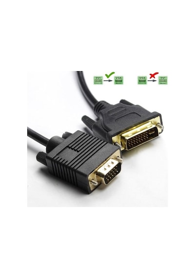 150 cm. DVI I 24+5 Dual Link To VGA Erkek - Erkek Görüntü Kablo
