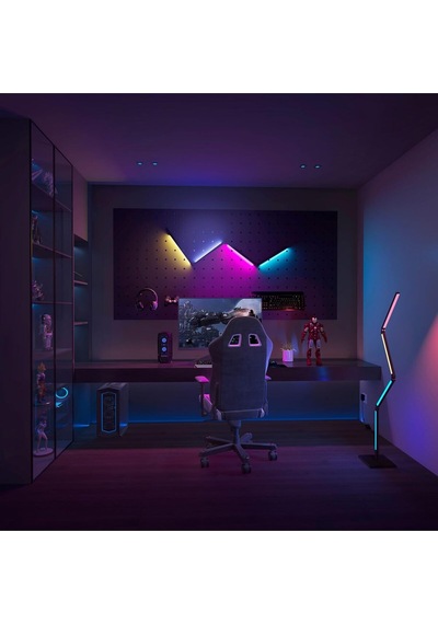 Calex Akıllı Led Ayak Lambası Rgbıc, Wifi, Alexa Uyumlu, Müzik Senkron, Dimmable, 16m Renk Lambader Renkli Diğer