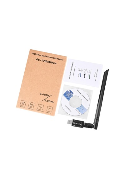 Juo DB1200AC USB 3.0 Dual Band 1200  Mbps WI-FI Kablosuz Alıcı Ağ Adaptörü