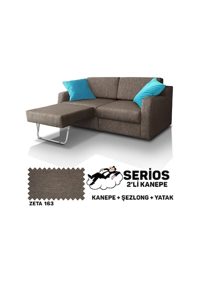 Serios Şezlonglu Yataklı Kanepe - Zeta 163