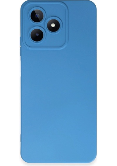 Realme C53 Kılıf Nano İçi Kadife Silikon - Mavi -