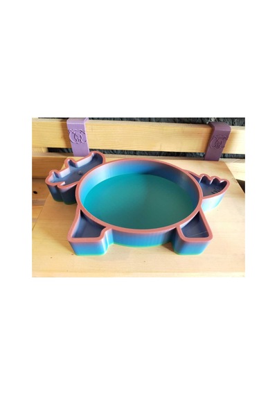 Raınbow Dinazor Şekilli Kedi Köpek Mama-su Tası 200x160x30 Mm