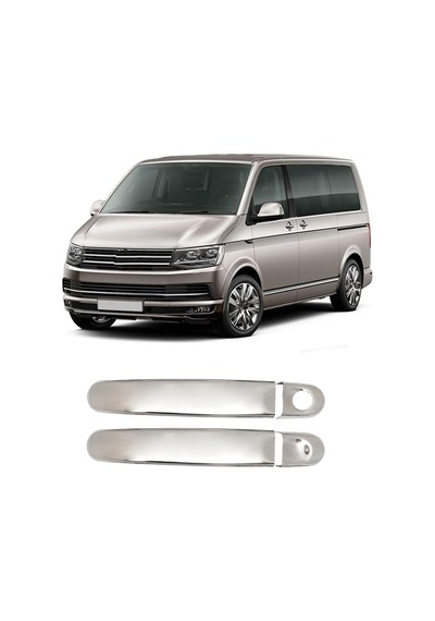 Volkswagen T6 Multivan Uyumlu 2015-2023 Krom Kapı Kolu 2 Kapı Paslanmaz Çelik