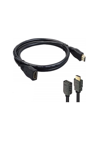 Hdmi Uzatma Kablosu Erkek - Dişi 50Cm Xiaomi Uyumlu Mi Stick Vb.