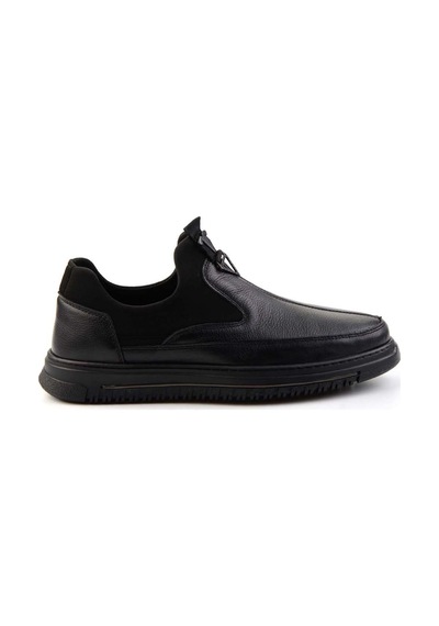 Bambi Siyah Leather Erkek Casual Ayakkabı E01900240203 Siyah