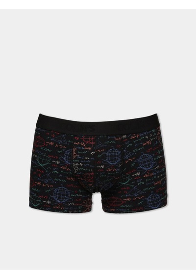 Colin's Colins Modern Fit Baskılı Erkek Siyah Boxer Cl1075759 Q1.v1 Blk Siyah