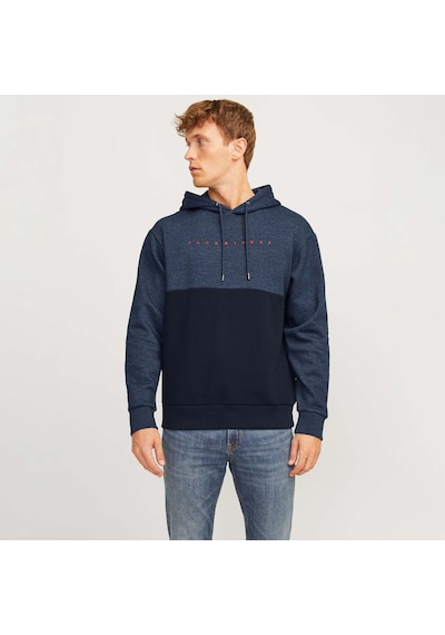 Jack & Jones Star Blocked Erkek Lacivert Sweatshirt 12256824-nb Lacivert