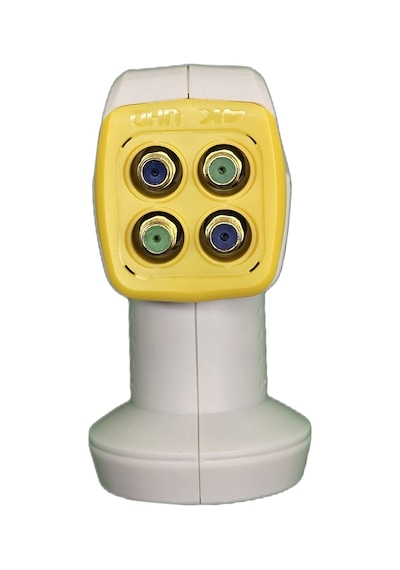 4 Lü Lnb - 4k Ultra Hd Uyumlu Quad Universal Lnb - Konnektör Koruyucu Kapaklı