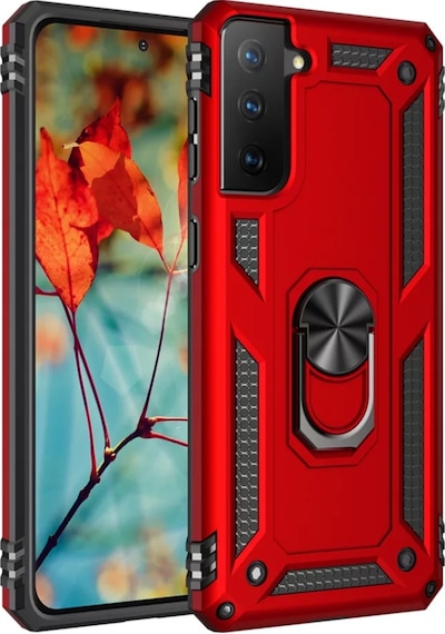 Samsung Galaxy Uyumlu S21 5G Kilif Tank Koruma Vega Standli Yüzüklü Mikn 510452118