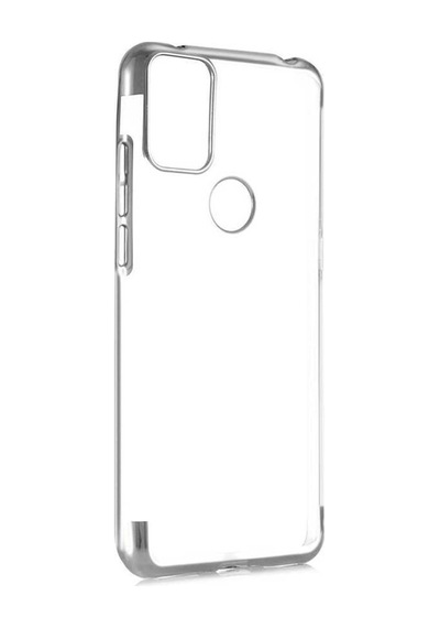 Alcatel 3x 2020 İle Uyumlu Darbeye Karşı Dayanıklı Lazer Kesim Silikon Tpu Kılıf Gümüş Rengi, Alcatel 3x 2020 Sku: Zeusb0f5q35ps2