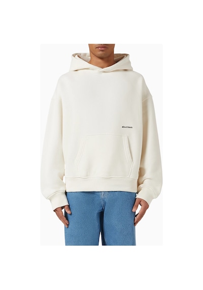 About Blank Off White Heavyweight Cotton Box Hoodie Erkek Sweatshirt Kırık Beyaz