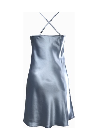 Pierre Cardin İp Askılı Dantelli Saten Gecelik 001 Bordo L S L S