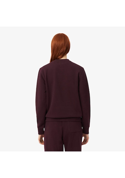 Lacoste Kadın Regular Fit Bisiklet Yaka Sweatshirt Mor