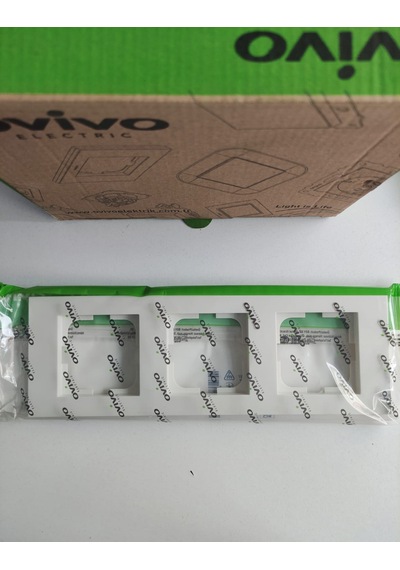 Ovivo Beyaz Grano 3'lü Çerçeve