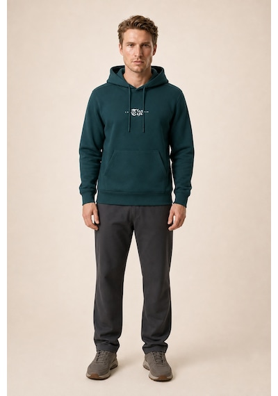 Redline Thenk Yeni Sezon Erkek Regular Fit Kapüşonlu Sweatshirt Nefti
