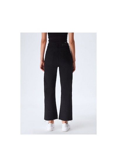 LTB Danelle Hıgh Rıse Cropped Wıde Pantolon Siyah