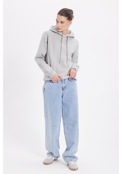 Tudors Kadın Oversize Geniş Kesim Pamuklu Yumuşak Dokulu İçi Polarlı Basic Krem Kapüşonlu Sweatshirt-42090 Krem Tudors Kadın Oversize Geniş Kesim Pamuklu Yumuşak Dokulu İçi Polarlı Basic Krem Kapüşonlu Sweatshirt-42090 Krem