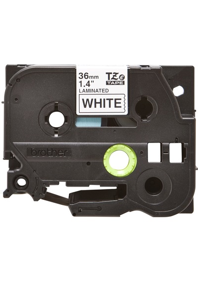 Tze-261 36Mm Beyaz Üzerine Siyah Laminasyonlu Etiket