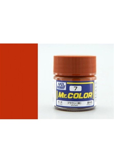 10 Ml. Brown Mr.color Serisi Maket Boyası, Mr.hobby C007 Standart
