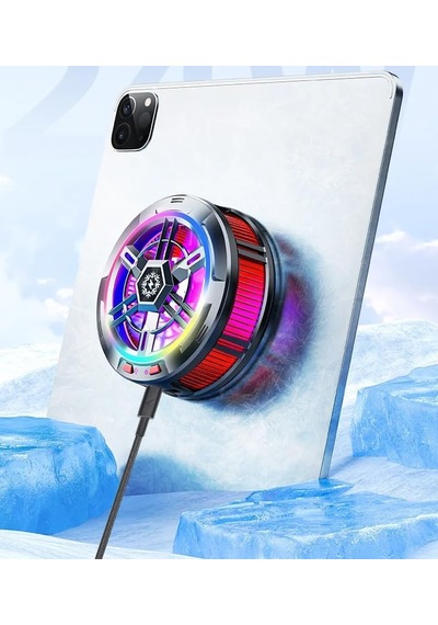 İpad İle Uyumlu Profesyonel Kablolu Yarı İletken Şok Buzlama Tablet Soğutucu Fan Gamer Oyuncu Radyatör Şok Soğutma Fanı Yeni Nesil Altı Çekirdek Teknoloji Soğutma Fanı H20