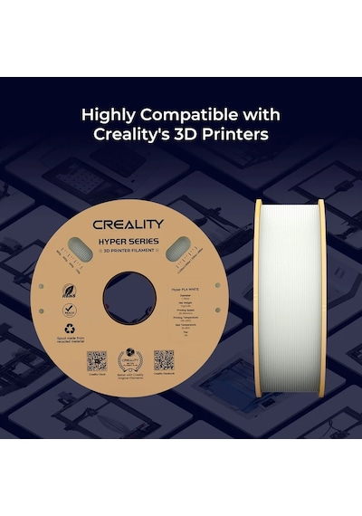 Creality Hyper Pla 1.75 MM 1 KG Filament Beyaz