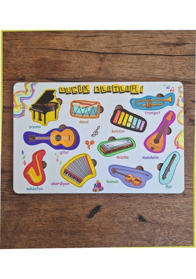 Müzik Aletleri Puzzle Bul-tak Oyunu