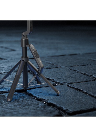 Lenyes Lph119 Yapay Zeka Destekli Dolgu Işıklı Kumandalı 360 Dönebilen Selfie Çubuğu Ve Tripod Siyah