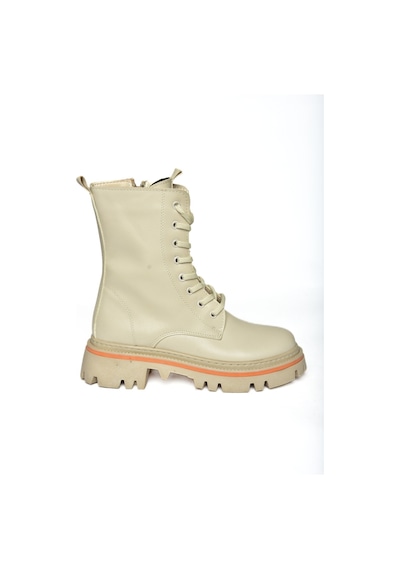 Fox Shoes R524802209 Bej Bağcıklı Kadın Postal Bot Bej