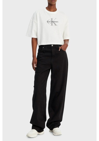 Calvin Klein Bayan T Shirt Lv047f828g Yaf Beyaz BEYAZ