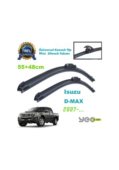 Yunus Emre Otomotiv Isuzu D-Max Yeo Aeroflex Muz Silecek Takımı