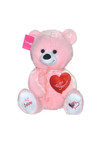 1030P Selay Yumoş Ayı 50 Cm Pembe