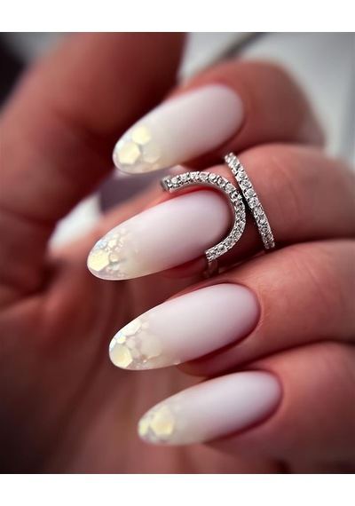 Nail Art Tasarım Jel Gel Korean Opal 5 Gr Işıltılı Nail Art Jeli Beyaz