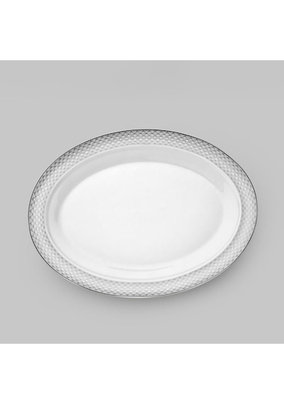 Nehir Camelia Platin Yaldızlı 28 Parça Porselen Yemek Takımı