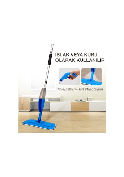 Flora Water Sprey Mop Su Hazneli 300 ML + Yedek Bez