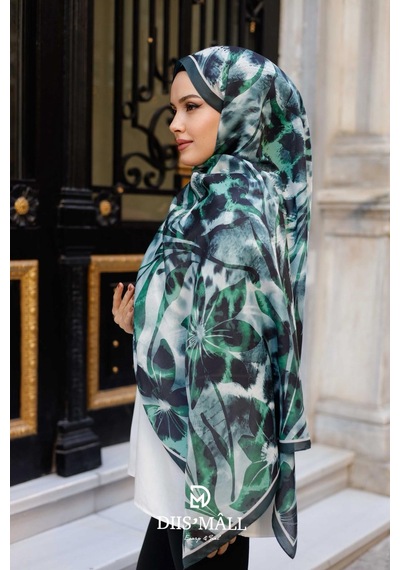 Mimiyum Sarmaşık Leopar Şal Yeşil