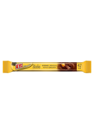 Eti Stick Çikolata 40'lı 8 G Karamelli - 320 G Pratik Atıştırmalık Tarı