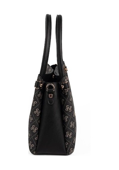 Silver Polo Sp1254 Kadın El Çantası Monogram Füme-siyah