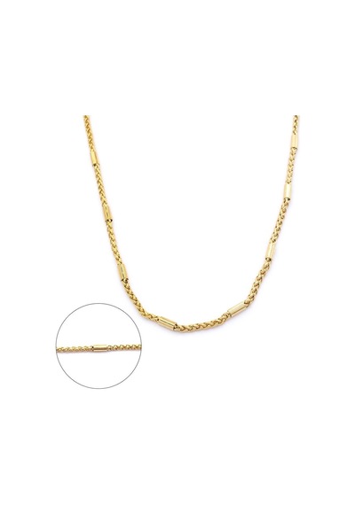 Ferizz Altın Kaplama 3mm - 60cm Unisex Zincir Zn-106