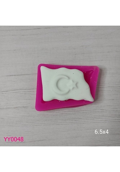 Yy0048 Dalgalı Türk Bayrağı Silikon Kalıp