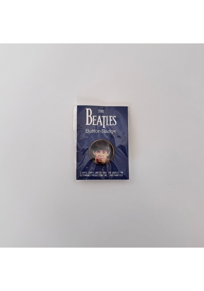 The Beatles Rozet Pinback Button Siyah 01785432