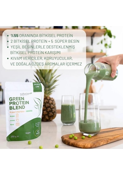Yeşil Protein Karışımı 250 Gr Ahududu