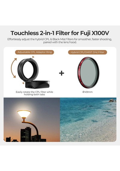 Freewell Fuji X100vı Real Lens Hood - Siyah
