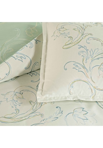Linens Allday Verra Pamuk Saten Çift Kişilik Nevresim Takımı Beyaz Ekru