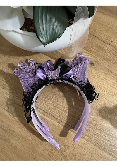 Kuromi Tüllü Taç Toka Pembe