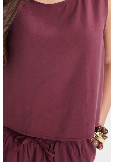 Tudors Kadın Standart Fit Normal Kesim Likralı Bisiklet Yaka Bluz Geniş Paça Bordo Pantolon Takım-50957 Tudors Kadın Standart Fit Normal Kesim Likralı Bisiklet Yaka Bluz Geniş Paça Bordo Pantolon Takım-50957