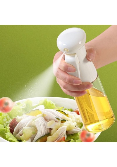 Buffer Çok Amaçlı Cam Şişe Püskürtmeli Dağıtıcı Yağdanlık Limonluk Sirke Sosluk Spreyi Beyaz