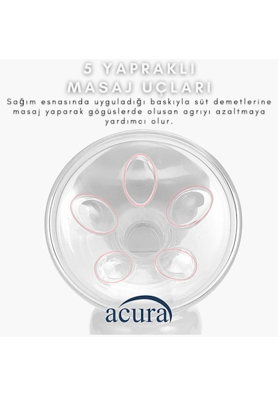 Acura Ac-3000 Masaj Ve Biberon Özellikli Manuel Göğüs Pompası